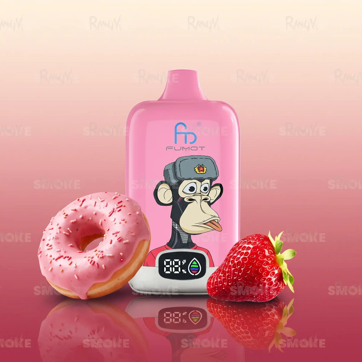 RandM Tornado 12000 Strawberry Donut Vape