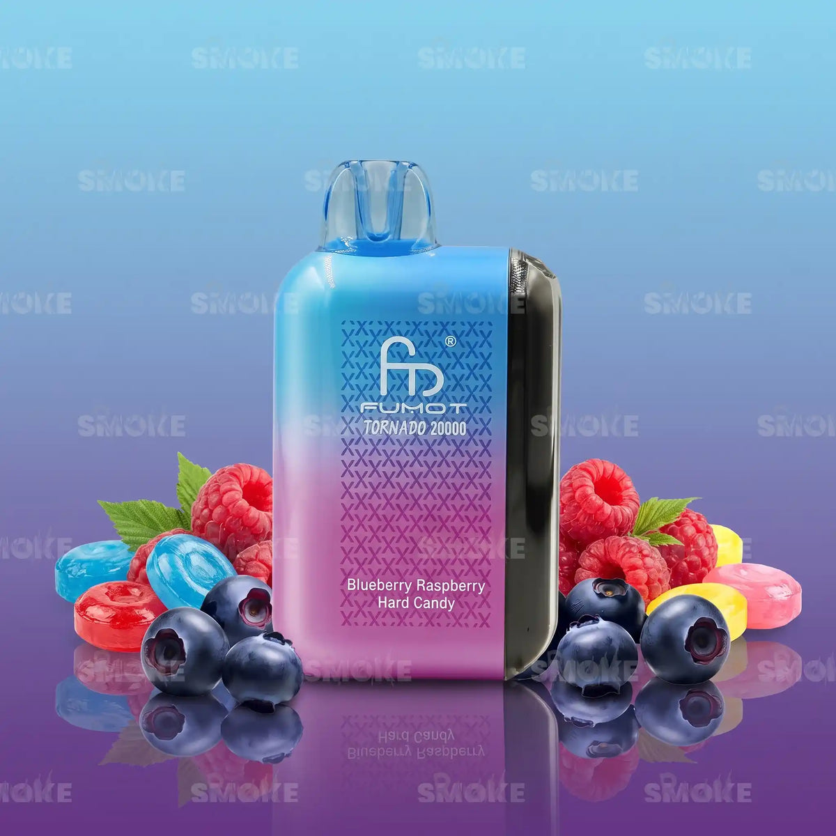 RandM Tornado 20000 Blue Razz Hard Candy – Blaue Himbeere mit süßem Hartbonbon-Aroma