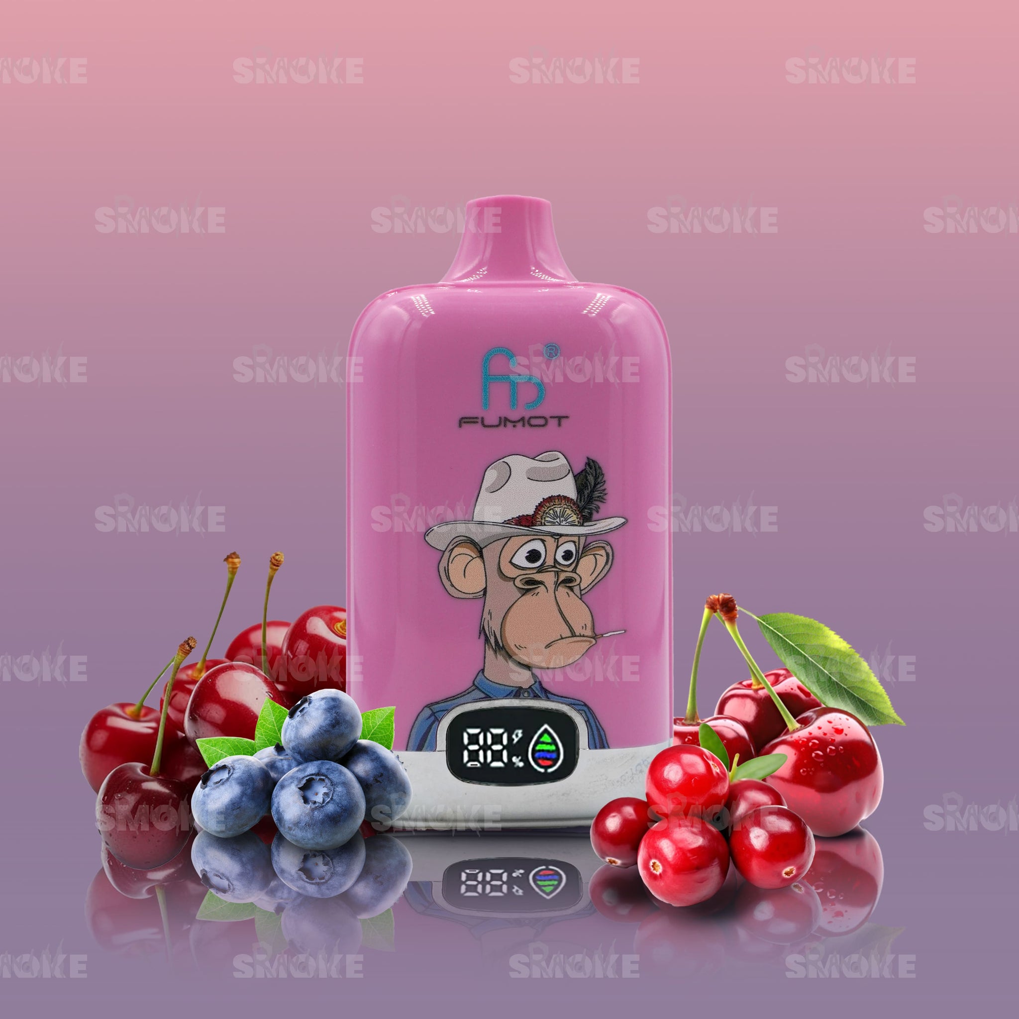 runde vape RandM Tornado 12000 Blueberry Cherry Cranberry