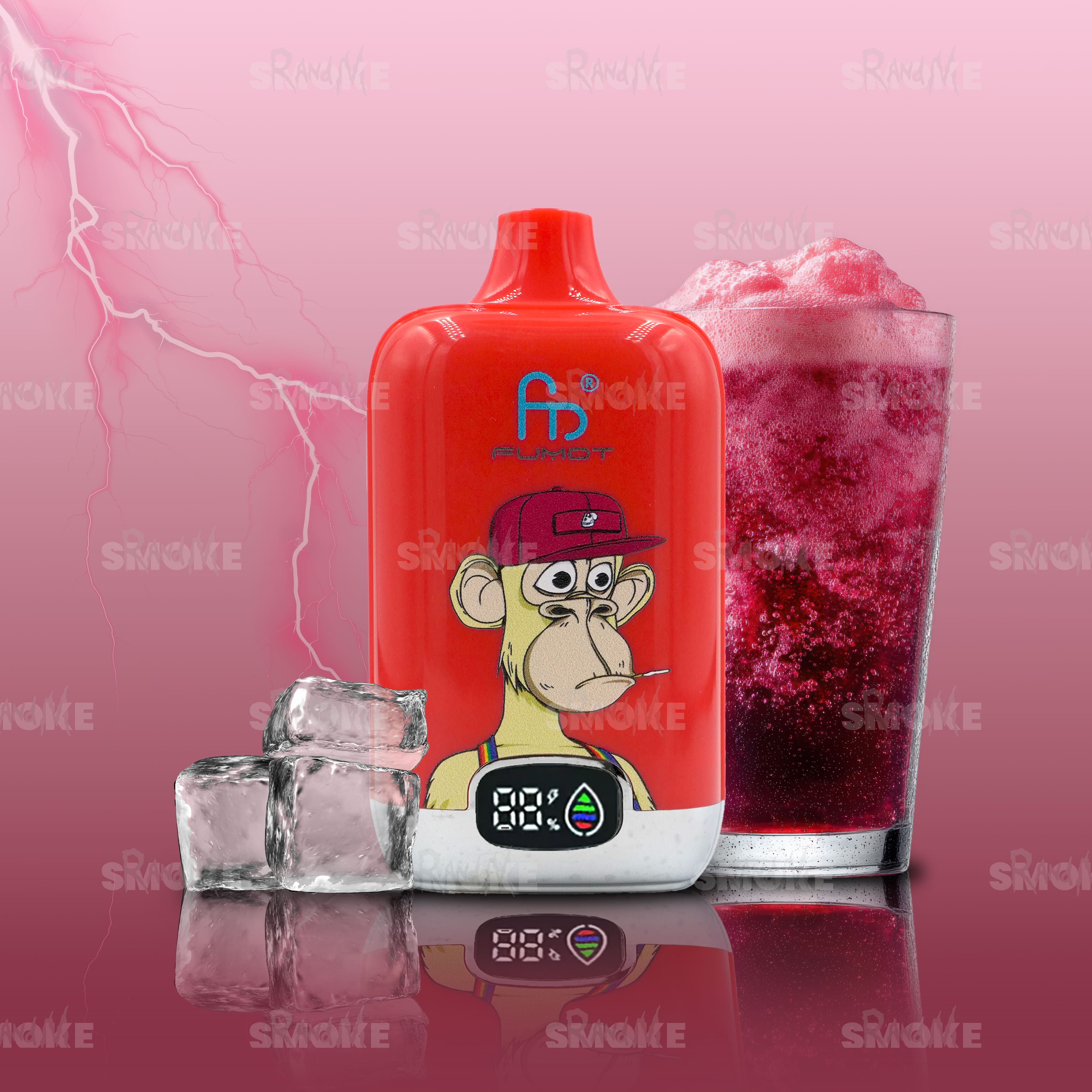 RandM Tornado 12000 - Red Energy Ice