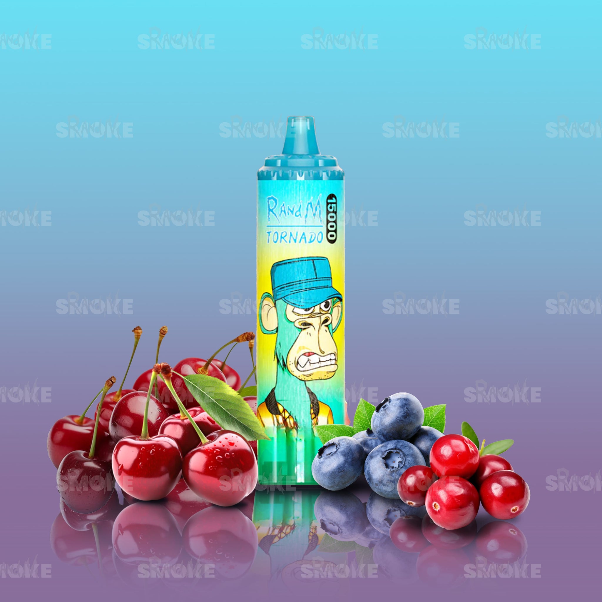 RandM Tornado 15000 Blueberry Cherry Cranberry | RandM Smoke