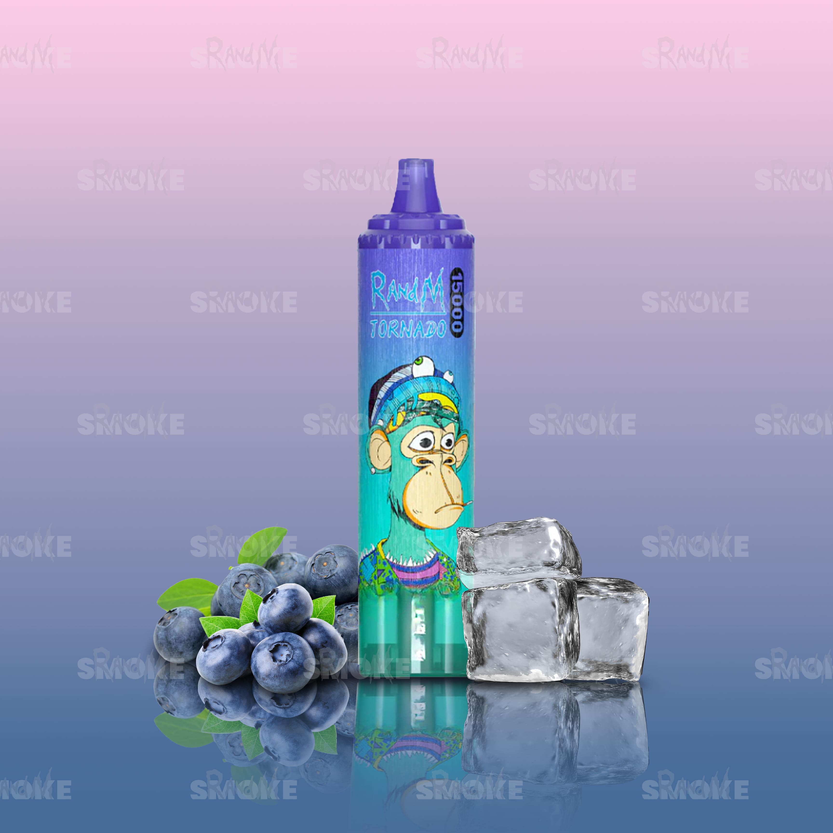RandM Tornado 15000 – Blueberry on Ice