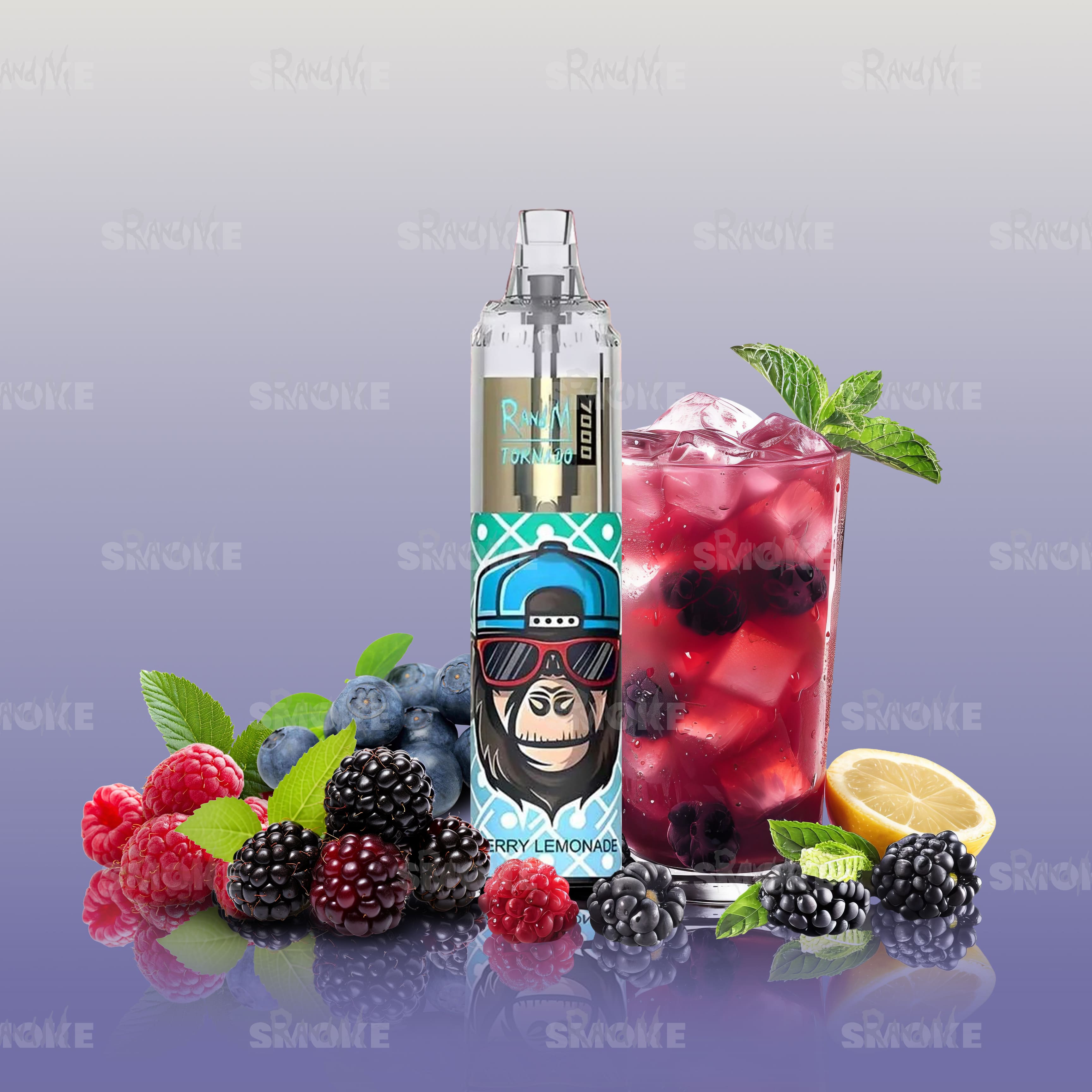 RandM Tornado Vape 7000 Berry Lemonade – Beerige Limonade mit Frischekick