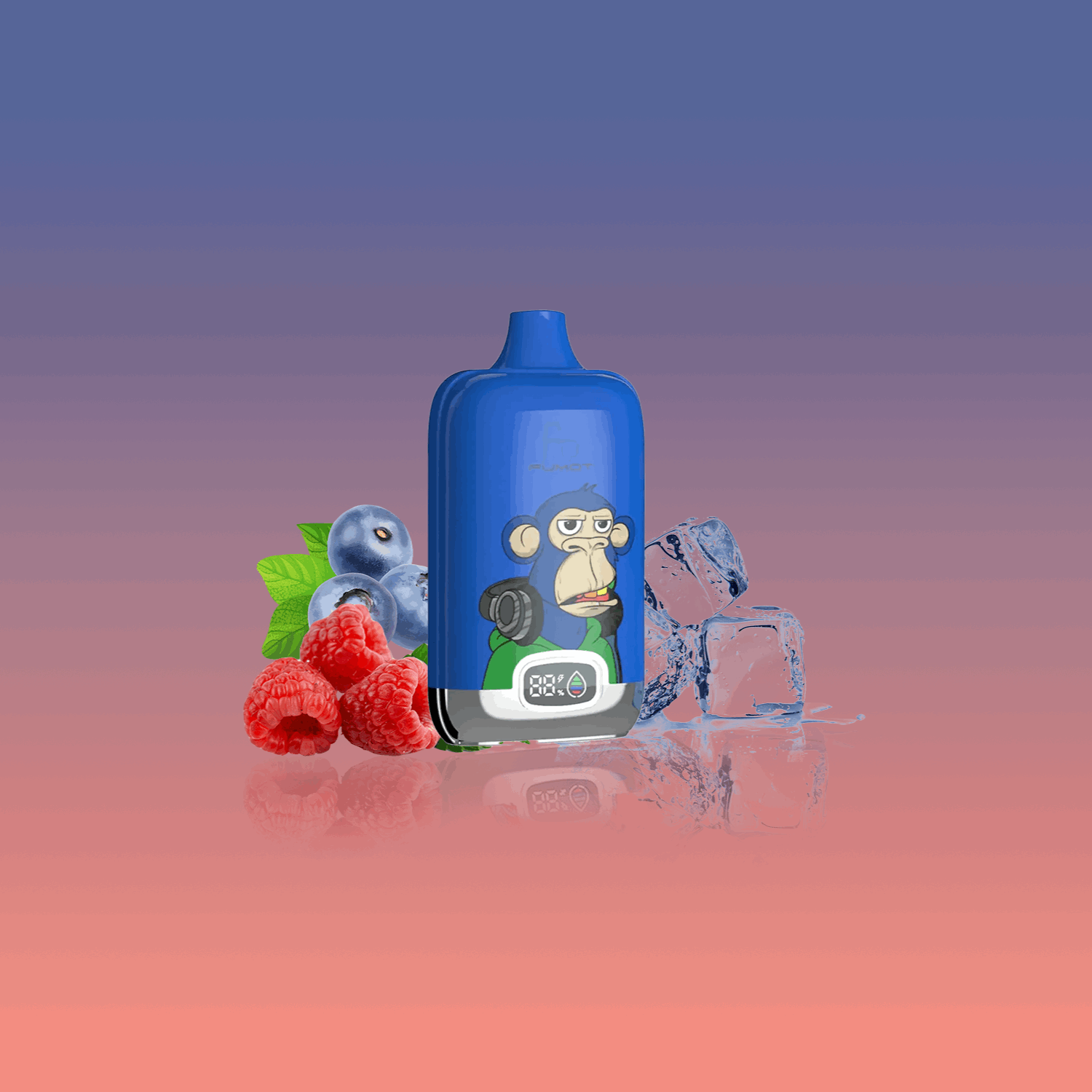 RandM Vape Tornado 12000 Blueberry Raspberry – Fruchtige Kombination aus süßer Blaubeere und Himbeere