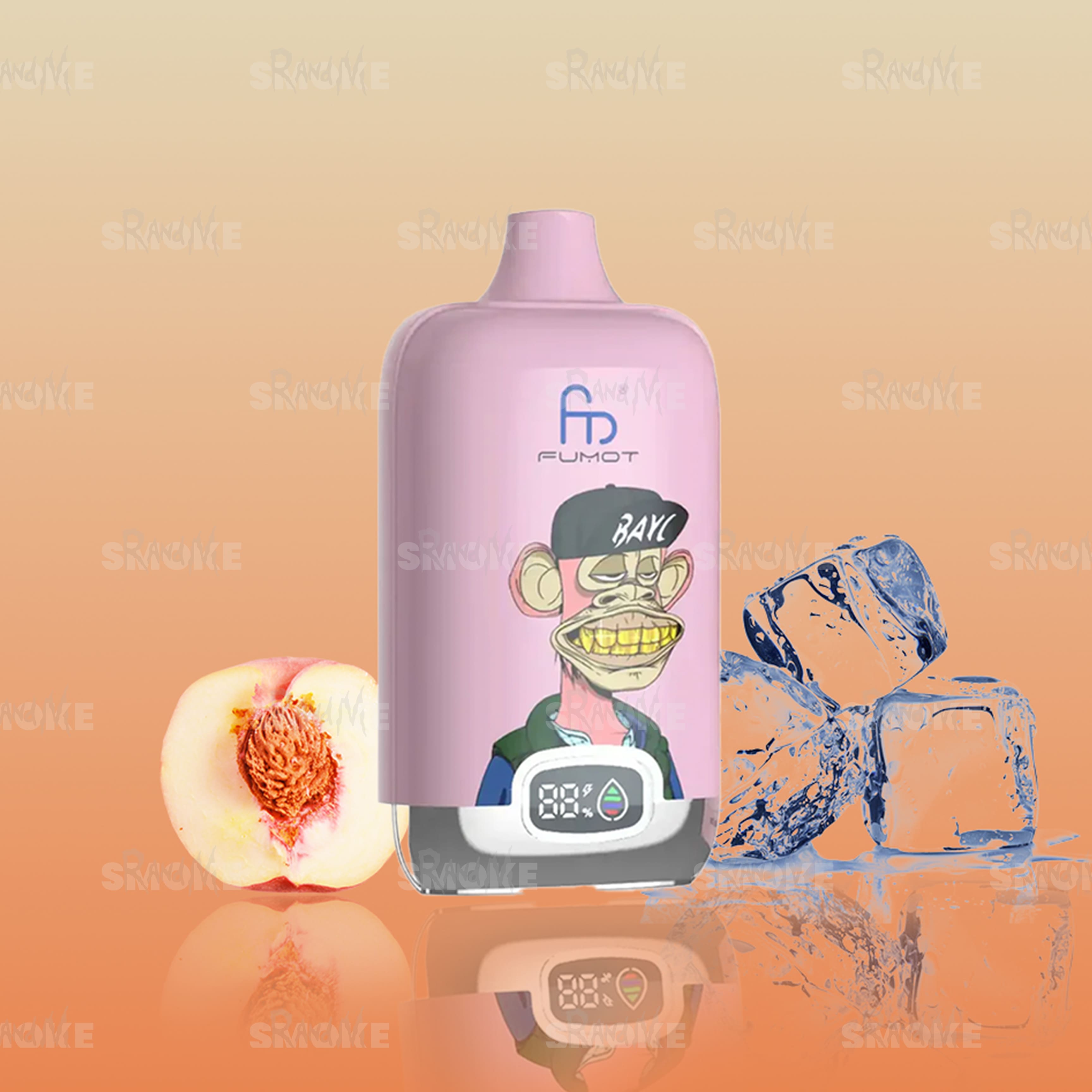 RandM Tornado Vape 12000 Peach Ice – Pfirsich mit Kühleffekt