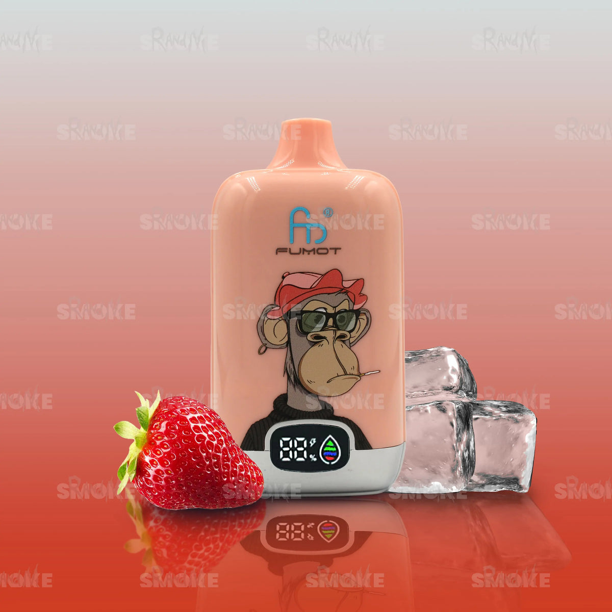 RandM Vape Tornado 12000 Strawberry Ice – Süße Erdbeere mit einer eisigen Frische für ein kühles Geschmackserlebnis