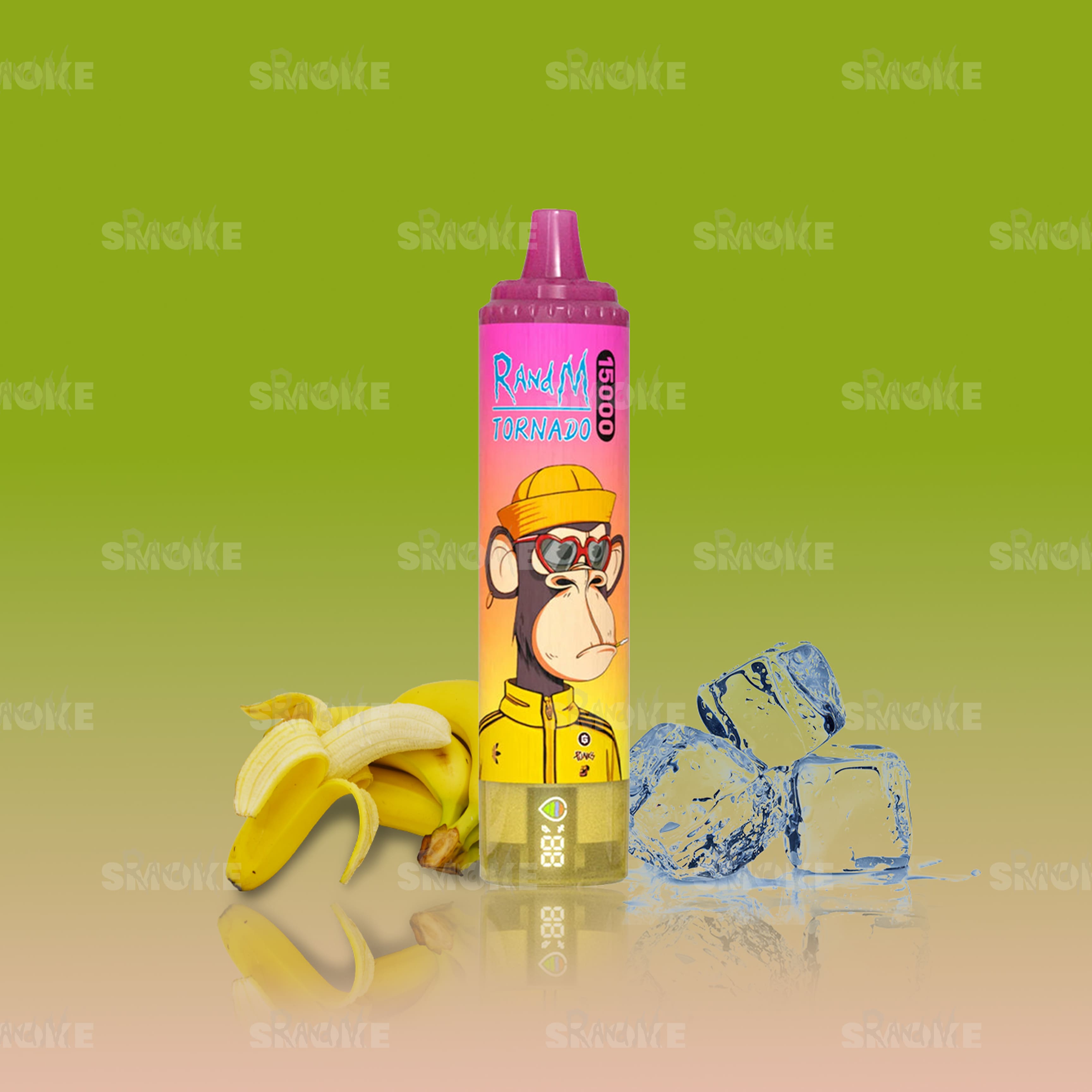 RandM Tornado Vape 15000 Banana Ice – Banane mit Eis-Frische