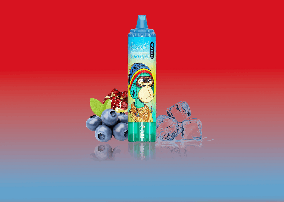 RandM Vape Tornado 15000 Blueberry Pomegranate – Fruchtige Blaubeere trifft auf aromatischen Granatapfel