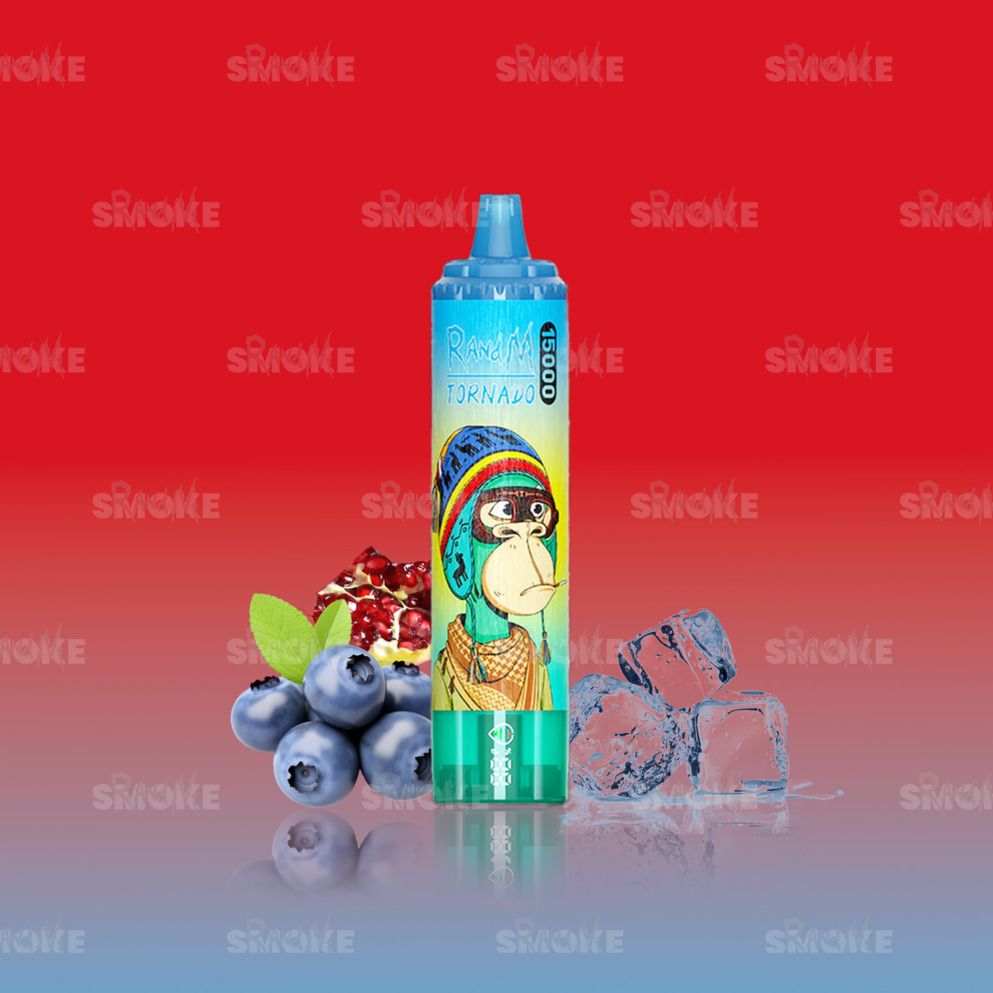 RandM Tornado Vape 15000 Blueberry Pomegranate – Blaubeere kombiniert mit Granatapfel