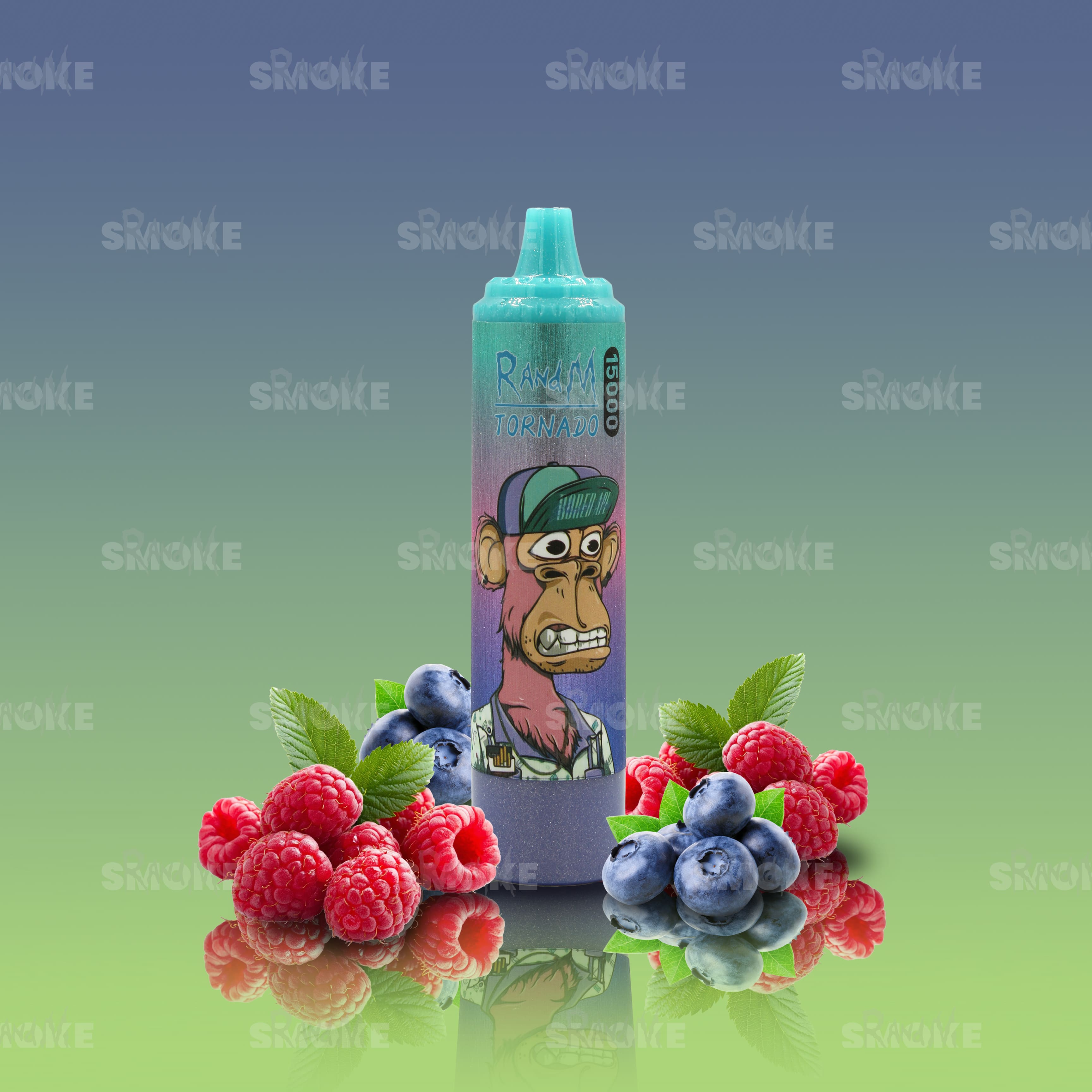 RandM Vape Tornado 15000 Blueberry Raspberry – Fruchtige Blaubeere trifft auf süße Himbeere für ein intensives Beerenaroma