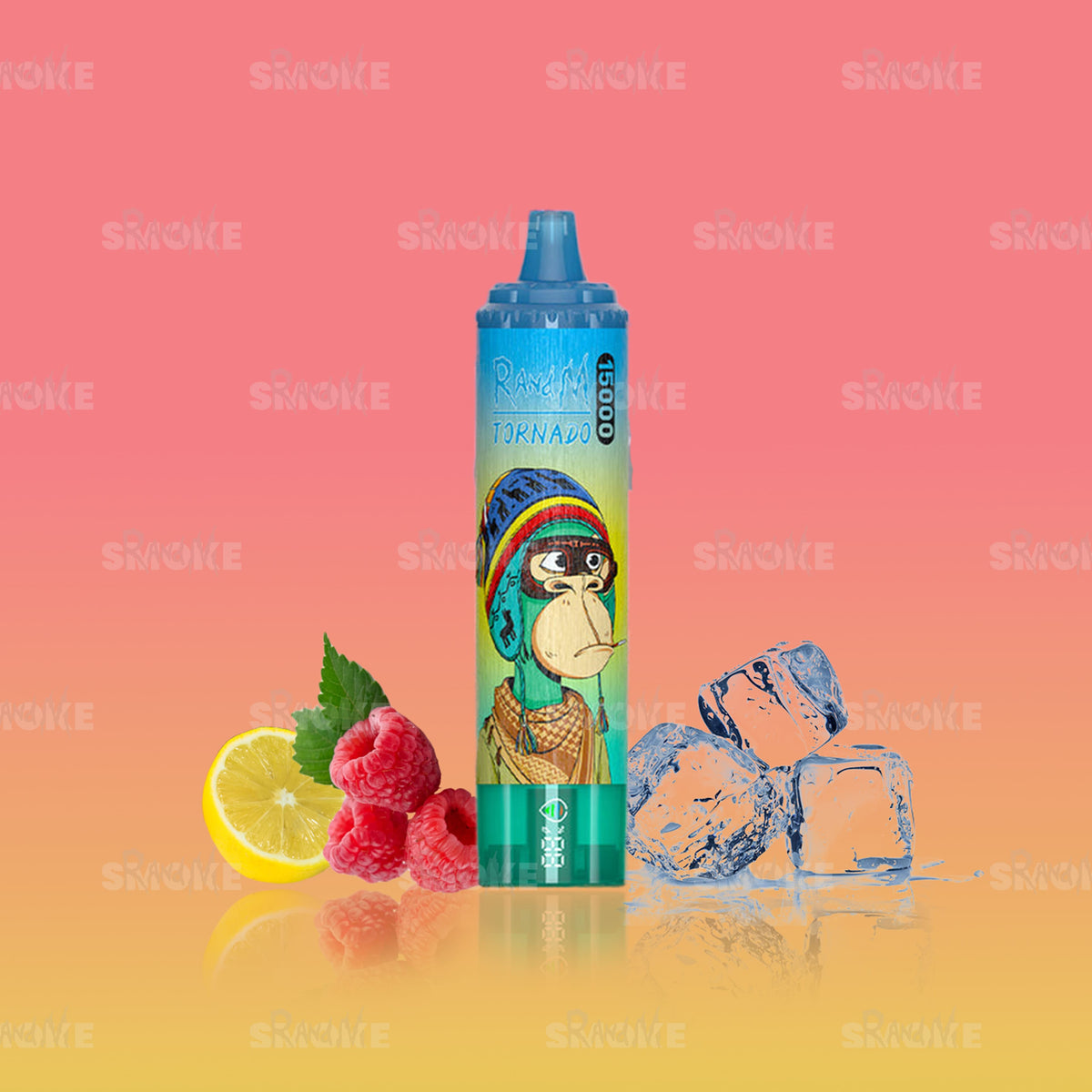 RandM Tornado Vape 15000 Blue Sour Raspberry – Süß-saure Blaubeere mit Himbeere