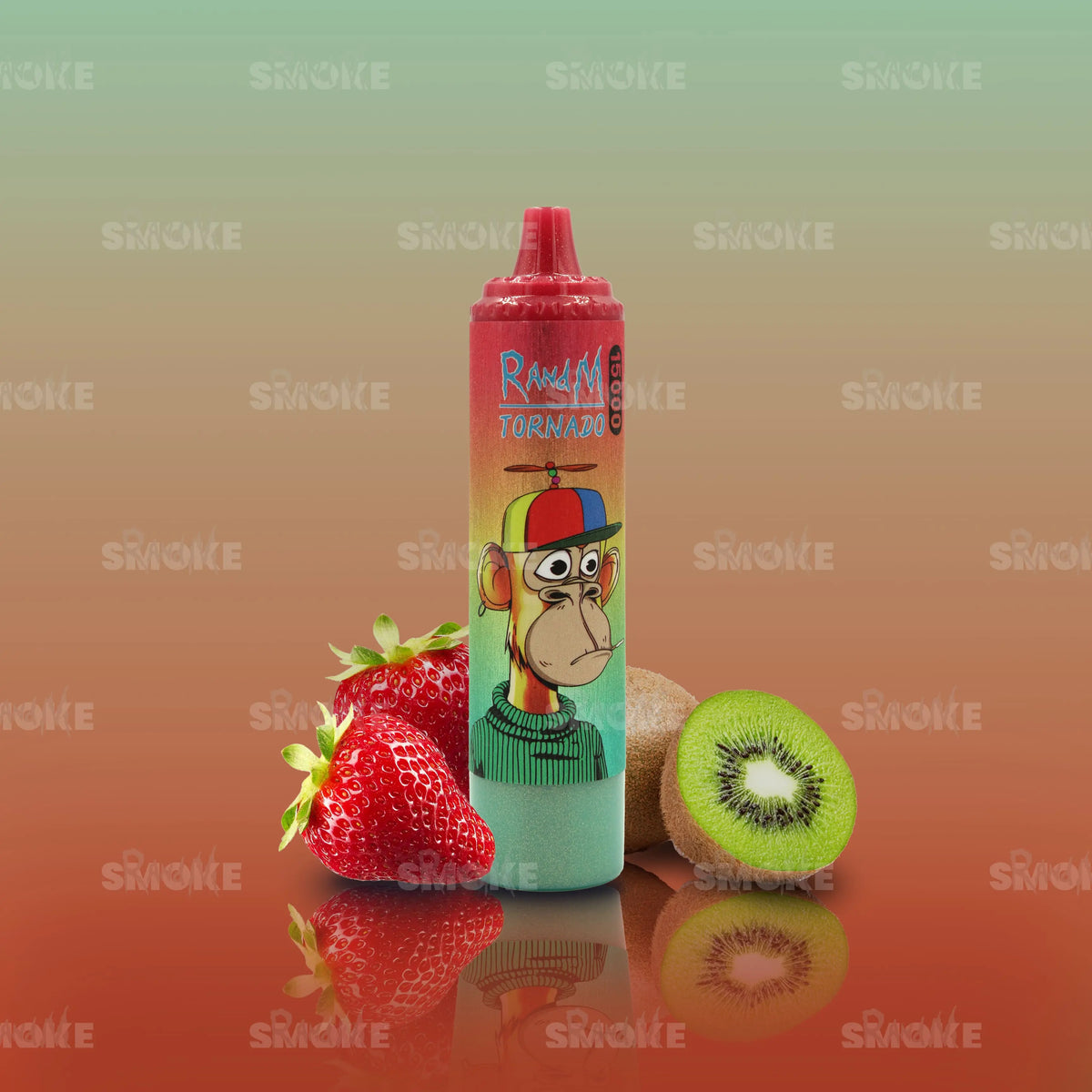 RandM Vape Tornado 15000 Strawberry Kiwi – Saftige Erdbeere trifft auf spritzige Kiwi – ein frischer, fruchtiger Mix