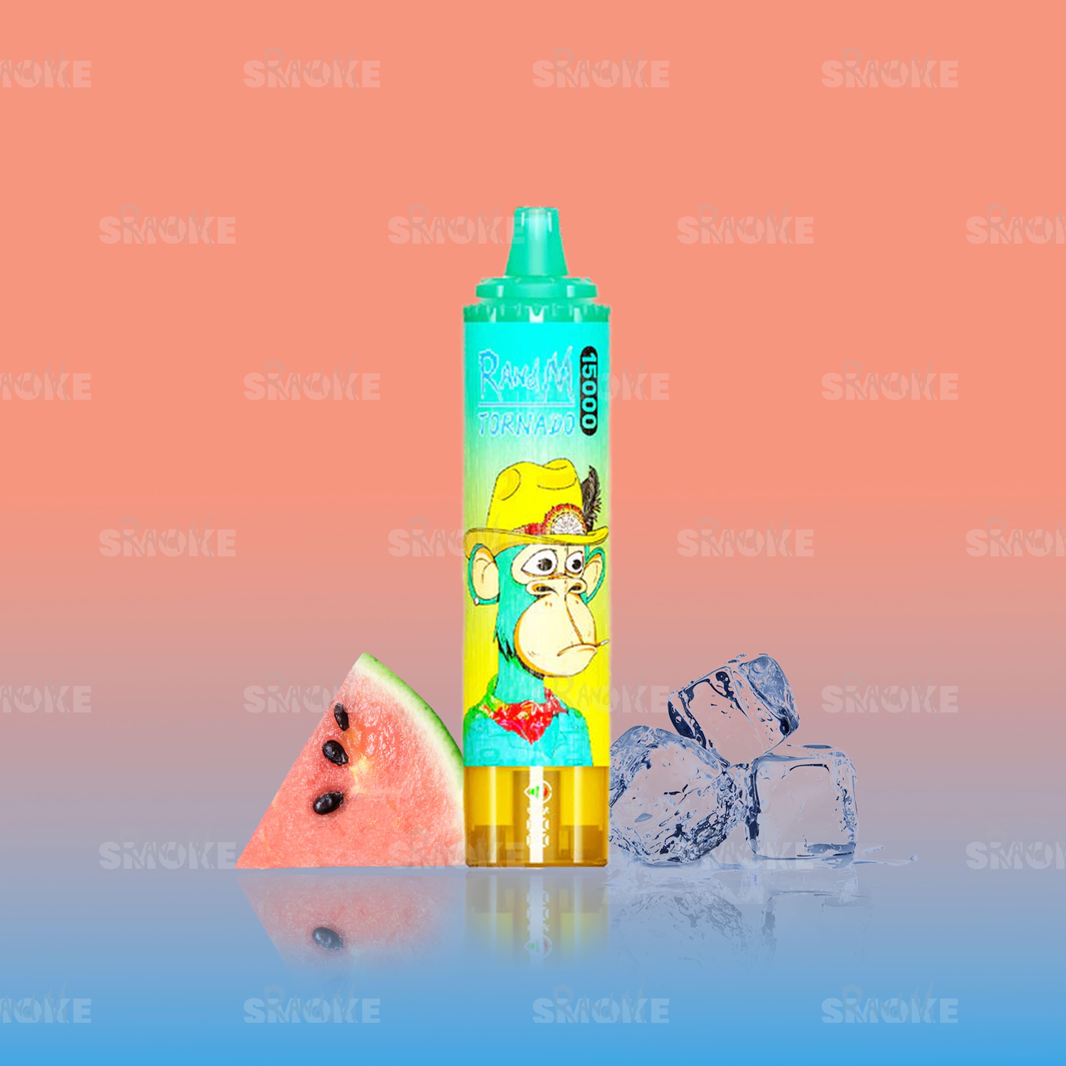 RandM Tornado Vape 15000 Watermelon Ice – Fruchtige Wassermelone mit Eis-Frische