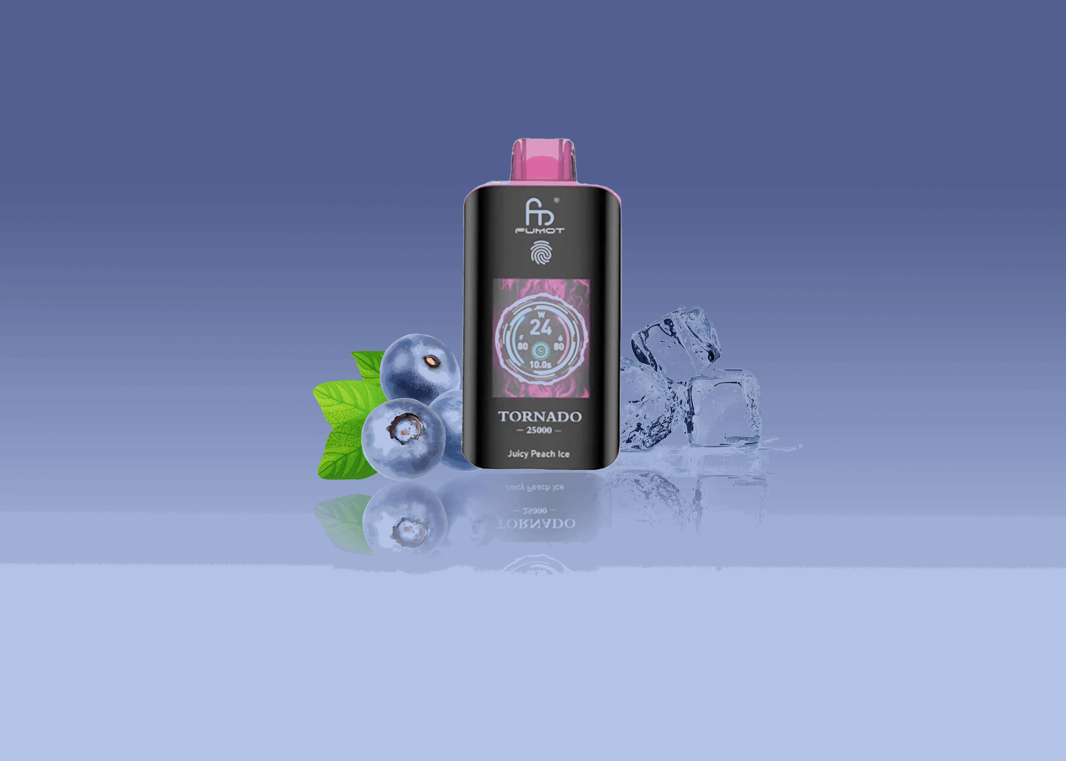 RandM Vape Tornado 25000 Blueberry On Ice – Süße Blaubeere mit einem eisigen Finish