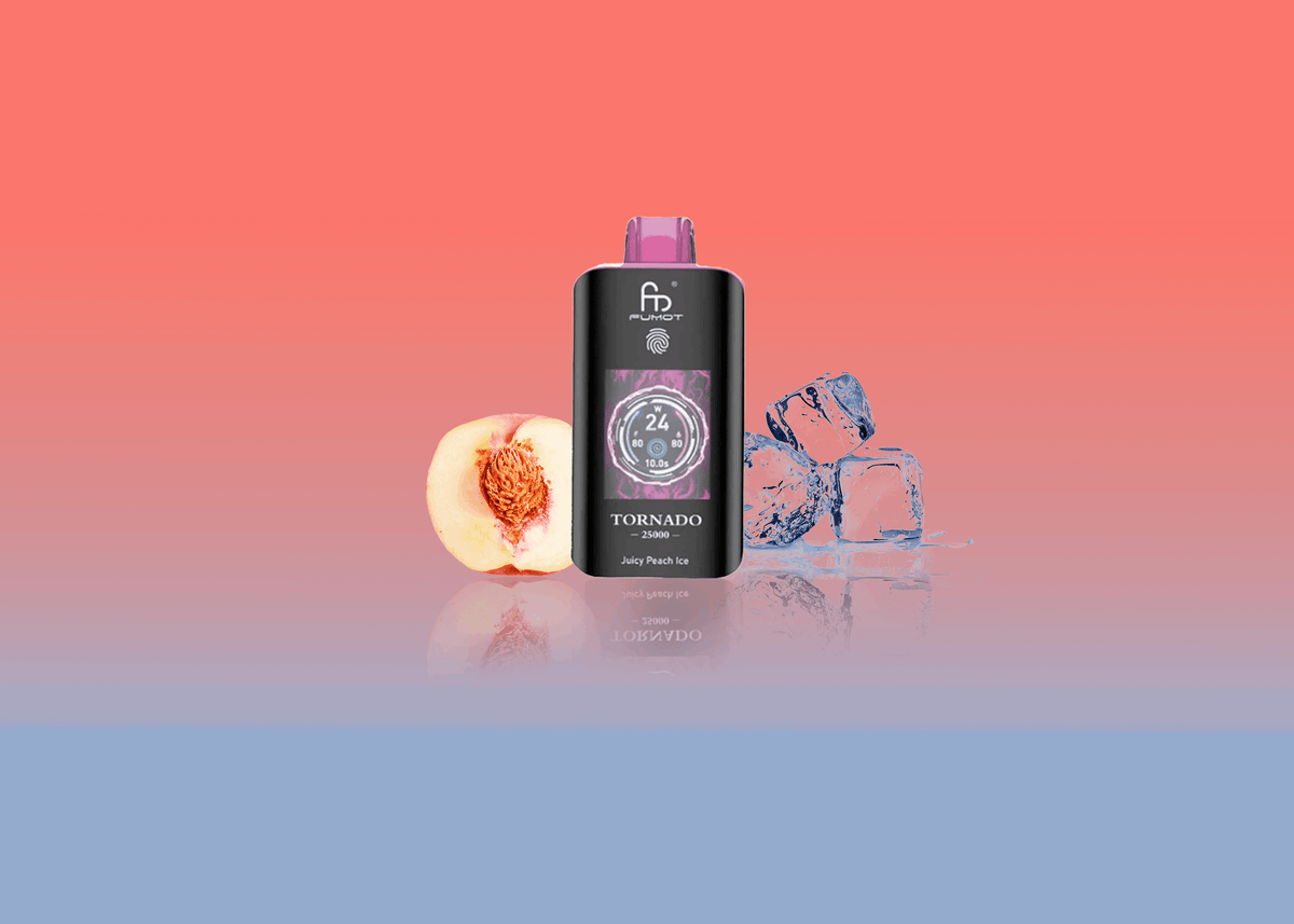 RandM Vape Tornado 25000 Juicy Peach Ice – Saftiger Pfirsich mit eisigem Abgang
