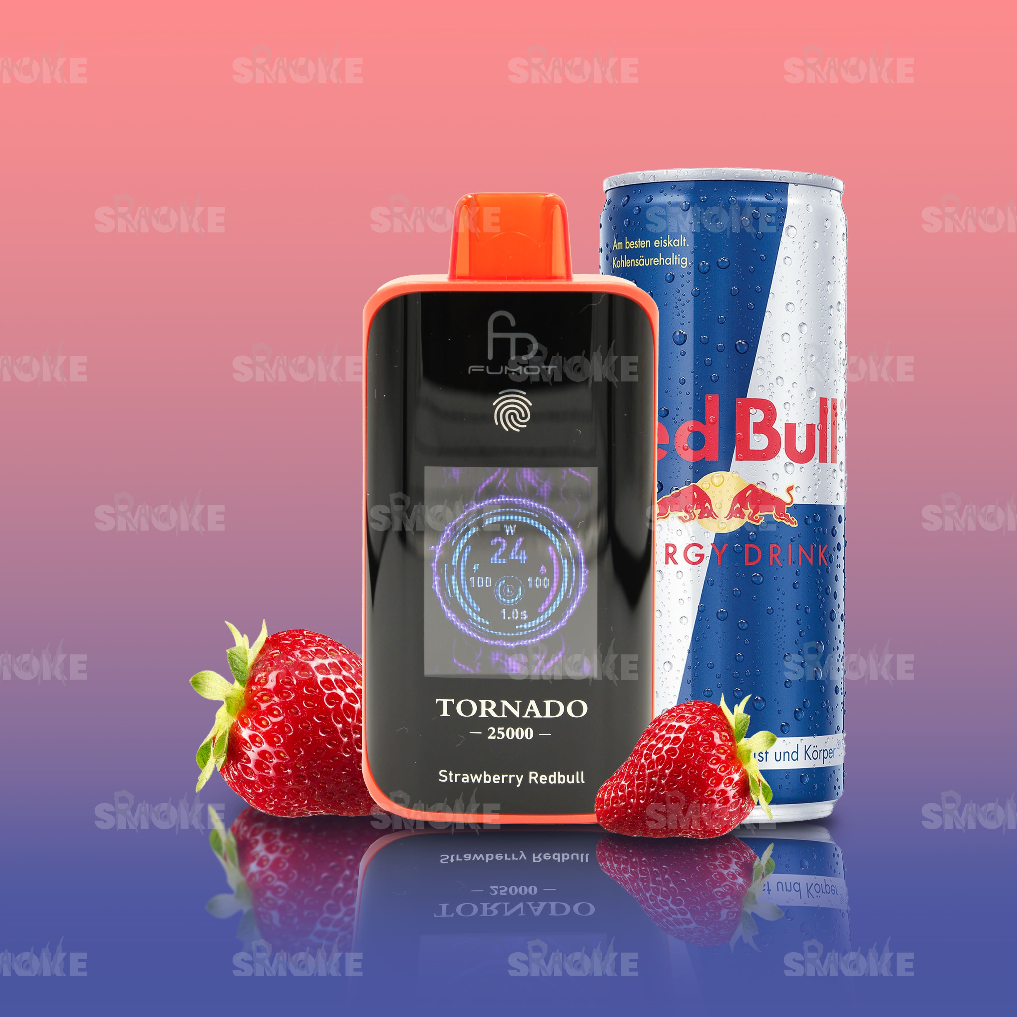 RandM Vape Tornado 25000 Strawberry Redbull – Belebender Energy-Drink-Geschmack mit süßer Erdbeernote