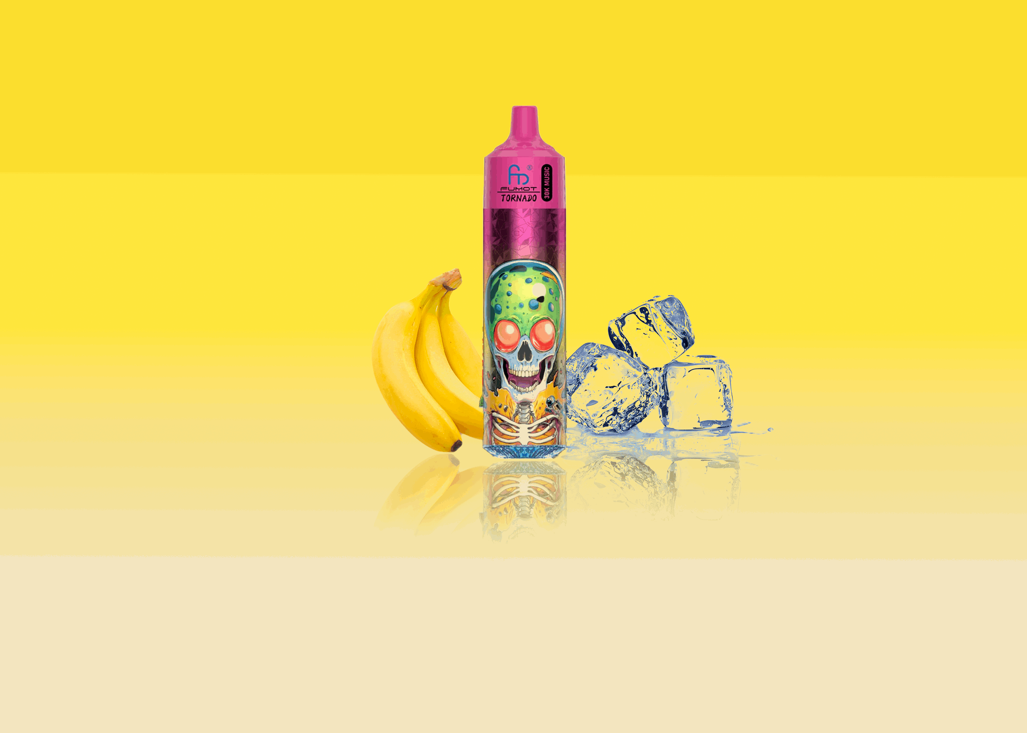 RandM Vape Tornado 30000 Banana Ice – Cremige Banane mit erfrischender Ice-Note