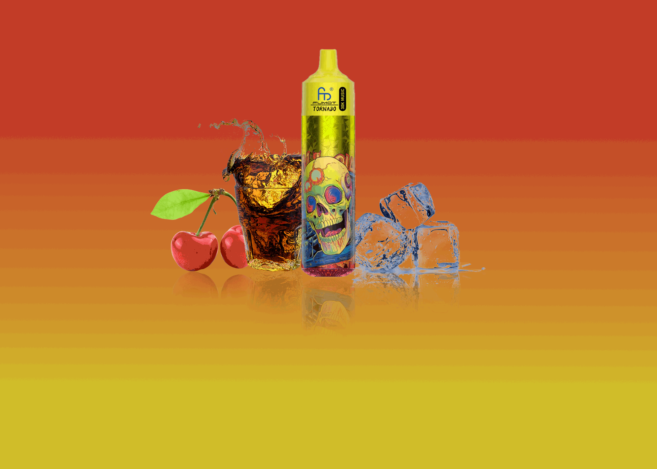 RandM Vape Tornado 30000 Cherry Cola – Spritzige Cola trifft auf süße Kirsche