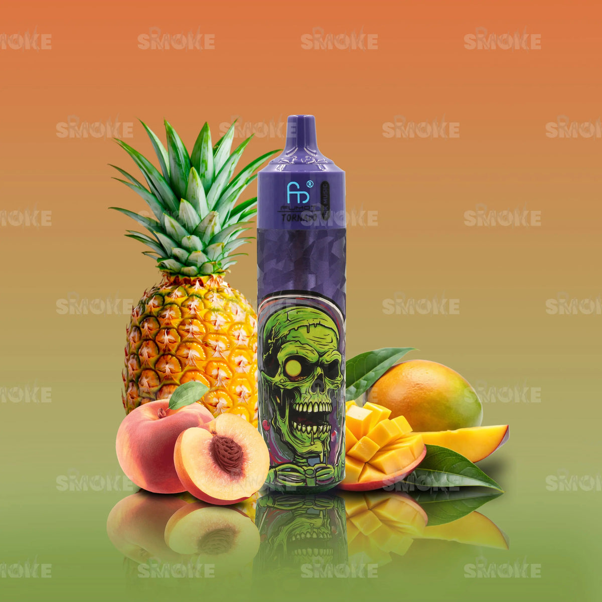 RandM Vape Tornado 30000 Peachy Mango Pineapple – Exotische Kombination aus Pfirsich, Mango und Ananas