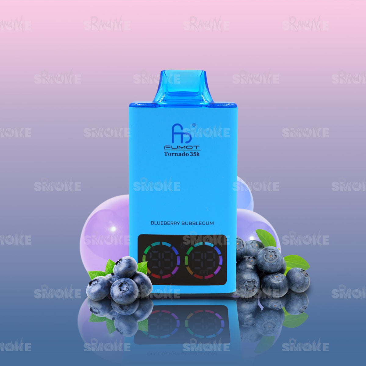 RandM Vape Tornado 35000 Blueberry Bubblegum – Fruchtige Blaubeere trifft auf süßes Kaugummi für ein einzigartiges Dampferlebnis