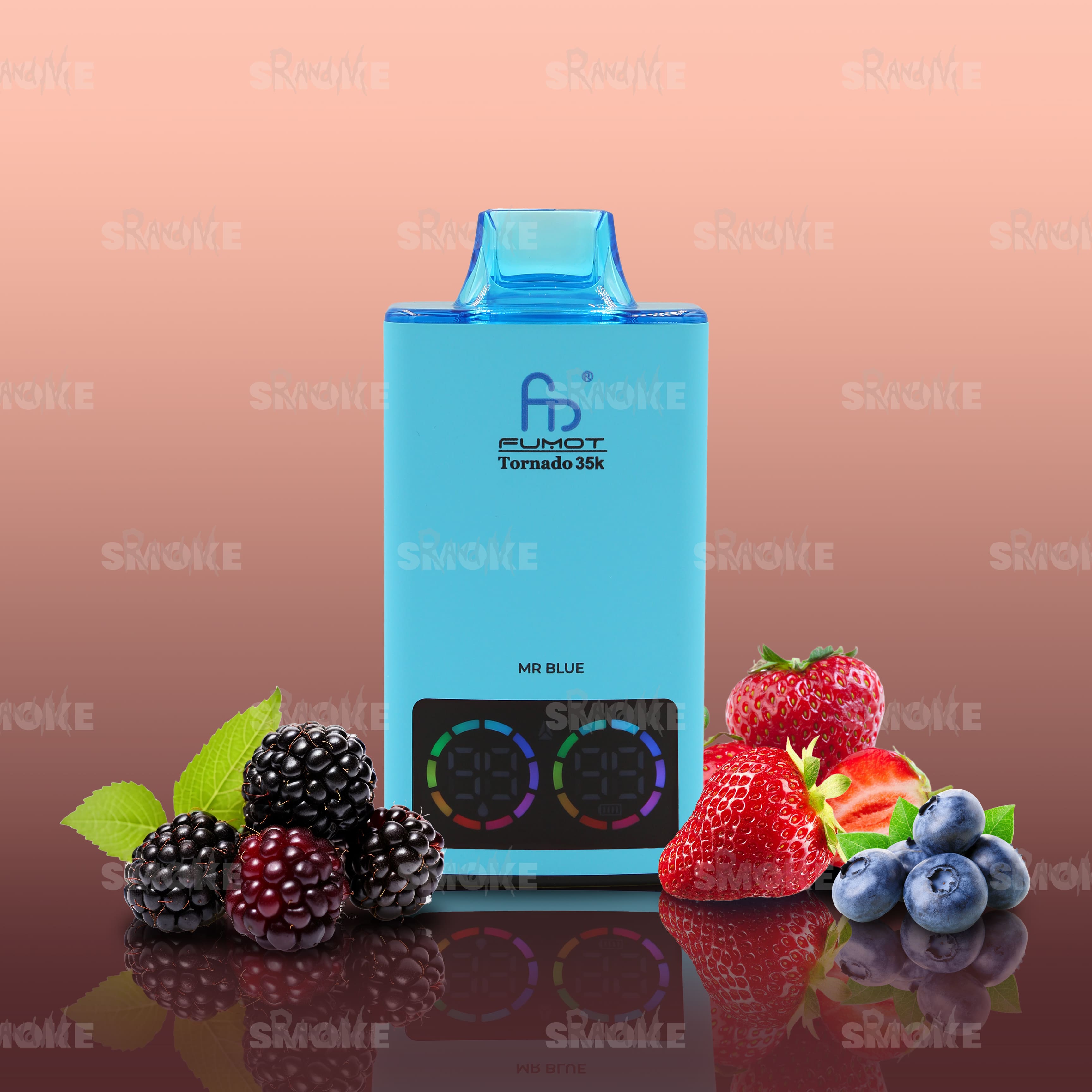 RandM Vape Tornado 35000 Mr. Blue – Geheime Beerenmischung mit kühler Note für ein mystisch-frisches Aroma
