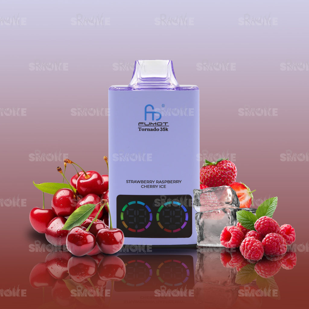 RandM Tornado 35000 Strawberry Raspberry Cherry Ice | RandM Smoke