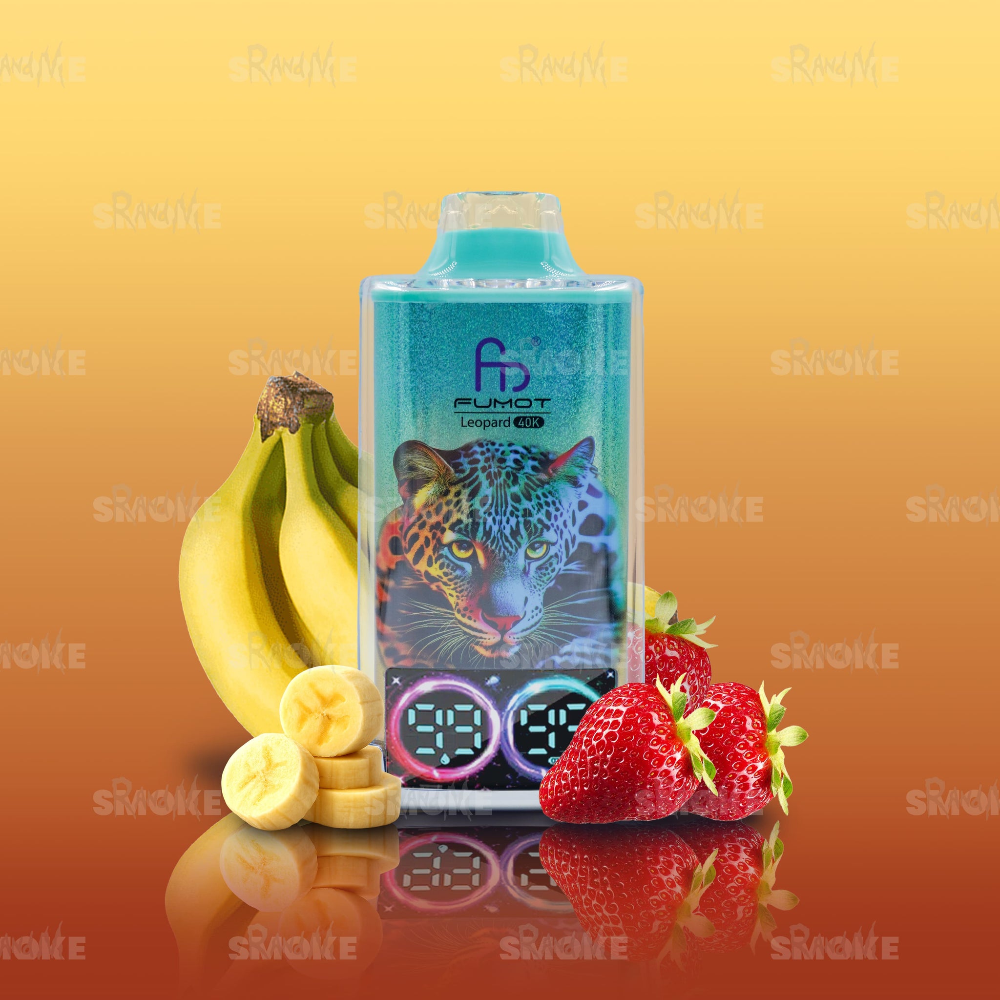 randm tornado 7000 strawberry banana RandM Tornado 7000 Strawberry Banana E-Liquid Nicotine Salt 20 mg main image 0