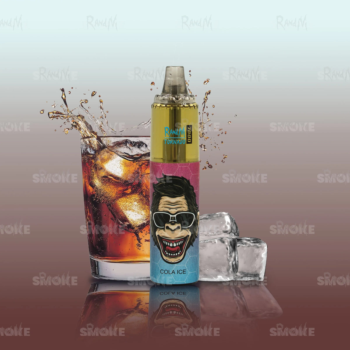 RandM Vape Tornado 7000 Cola Ice – Klassischer Cola-Geschmack mit einer eisigen Frische für ein prickelnd-kühles Erlebnis