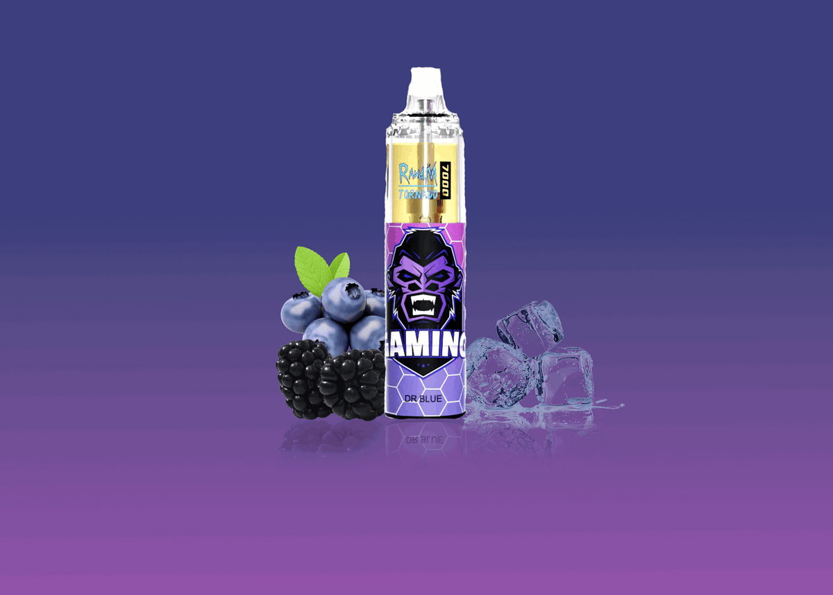 RandM Vape Tornado 7000 Dr. Blue – Erfrischender Blaubeer-Mix mit kühler Note