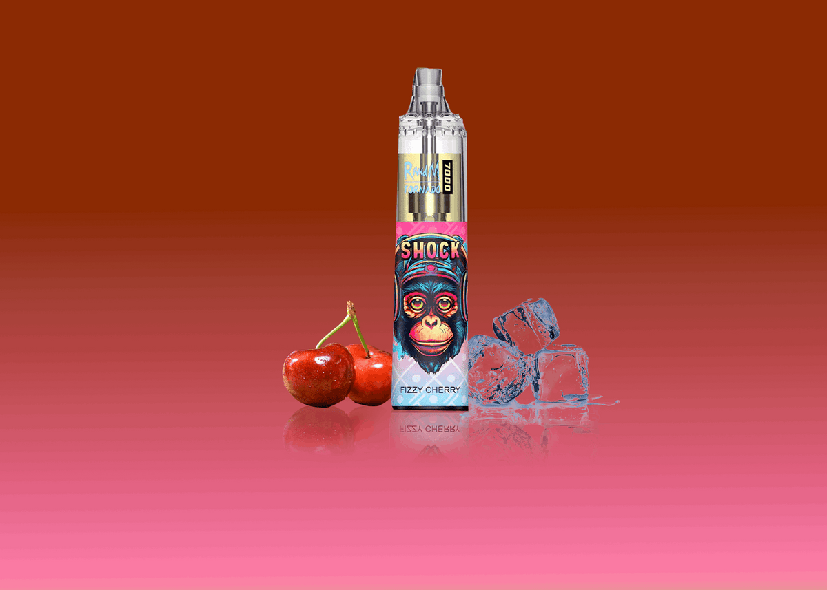 RandM Vape Tornado 7000 Fizzy Cherry – Spritzige Kirsche mit einem prickelnden Twist