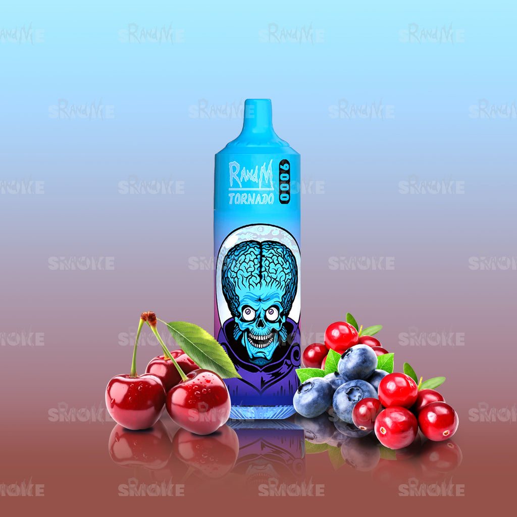 RandM Tornado 9000 Blueberry Cherry Cranberry | RandM Smoke